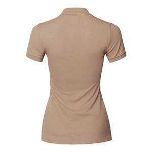 เสื้อเชิ้ตผู้หญิงคุณภาพสูง แขนสั้น สไตล์ลำลอง สีพื้น ผ้าเจอร์ซีย์ถัก โพลีเอสเตอร์ ระบายอากาศได้ดี เป็นมิตรกับสิ่งแวดล้อม - Product Image 4