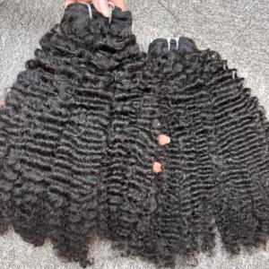 Crépus Bouclés Trame 100% Brut Non Transformé Vierge Vietnamien Extensions De Cheveux Vente Chaude Chaude HD Dentelle Curl Style Bundle Tissage Style - Product Image 5