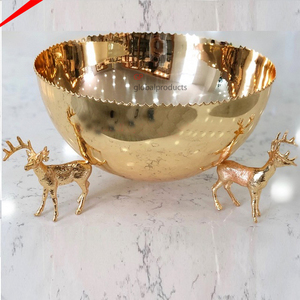 Bol de service décoratif moderne avec base élégante pour la décoration de la table à manger - Product Image 3
