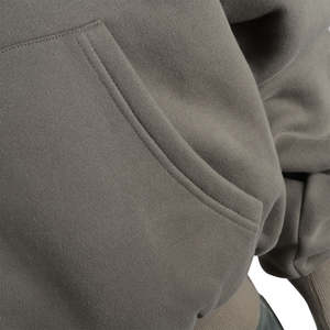 Sudadera con Capucha de Doble Cremallera para Hombre, de Manga Larga, Gruesa, Lisa, Holgada, Personalizada, de Algodón y Felpa, con Hombros Caídos, Marca Privada, Gran Venta - Product Image 5