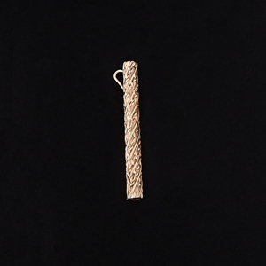 Colgante Tubular Único de Latón Bañado en Oro para Tabaco, 64x8MM, Tendencia de Moda - Product Image 2