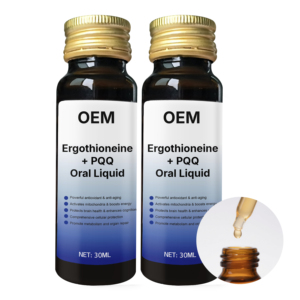 Suplemento diario OEM de etiqueta privada sin OGM y vegano Ergothioneine + PQQ Oral Liquid apoya el bienestar general - Product Image 2