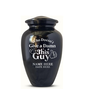 Urna de cremación personalizada extra grande para adultos estilo moderno grabado acabado en aluminio tamaño personalizado para hombres mujeres negro con nombre - Product Image 5