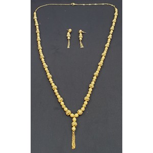 Elegante Nouvelle Collection 24KT Conjunto de collar largo chapado en oro Colección de joyería fina - Product Image 2