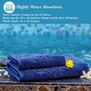 Custom Super Soft Hotel Cotton Terry Bath <b>Towel</b> Premium 600 Gsm Terry Toewl Terry Towelling Fabric - Product Image 2