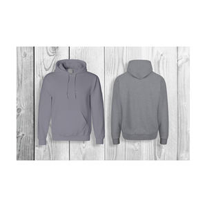 Sweat à capuche épais et lourd vierge 500 Gsm Logo personnalisé 320 Gsm épaule tombante hommes sweat-shirt French Terry sweat à capuche surdimensionné lourd - Product Image 3