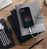Cahier de banque d'alimentation rechargeable avec logo personnalisé Accessoire de type journal au design unique