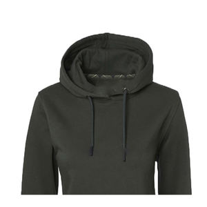 ชุดเดรสสเวตเชิ้ตผ้าฟลีซสำหรับผู้หญิงฤดูหนาว ผ้าฝ้าย 100% ระบายอากาศ กันลม เป็นมิตรกับสิ่งแวดล้อม ลายปักนูนด้านหน้า - Product Image 2