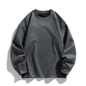 2024 nouveau Style hommes à manches longues sweats personnalisés épais polaire pull à col rond pulls d'hiver - Product Image 3