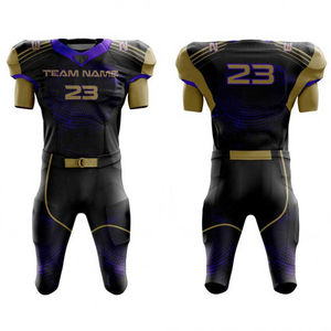 Maillot de football américain personnalisé de haute qualité Short en gros Options de grande taille uniforme respirant et cousu avec votre nom - Product Image 4