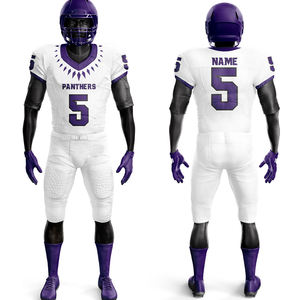 ชุดเครื่องแบบอเมริกันฟุตบอลพิมพ์ลายซับลิเมชันดีไซน์แบบกำหนดเองรุ่นใหม่ - Product Image 3