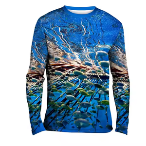 Customized Long Sleeve Quick-Drying UV <b>Moisture</b> <b>Wicking</b> Fishing <b>Shirt</b> Private Label Plus Size Waterproof Sun <b>Shirt</b> - Product Image 4