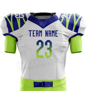 Uniformes de football américain personnalisés de taille XL de haute qualité Nouveaux ensembles Tops imprimés avec techniques de sublimation Nom de l'équipe - Product Image 3