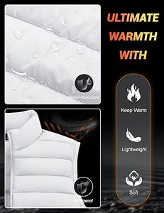 Venta Directa de Fábrica, Chaleco Acolchado con Cremallera Personalizado, Transpirable, de Alta Calidad, Informal, para Hombre, para Invierno, 100% - Product Image 5