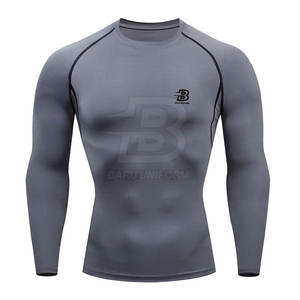 Meilleures ventes : Rashguard respirant à manches longues personnalisable pour hommes, idéal pour l'entraînement et le fitness (vente en gros) - Product Image 1