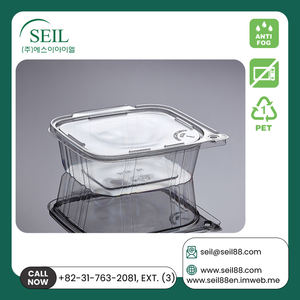 De Buena Calidad, superventas, caja de plástico para llevar, forma rectangular, 1100ML, PET, envases evidentes de temperamento, SL-T32 (RECTANGULAR) - Product Image 3