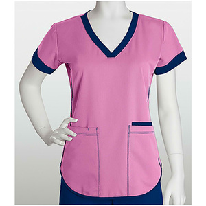 Conjunto de Uniformes Médicos de Primera Calidad, Duraderos, Suaves, Transpirables y Cómodos, Sin Costuras, para Mujer, de Poliéster y Rayón - Product Image 6