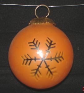 Estera de corazón colgante de Navidad, decoración de interior de metal naranja personalizada, artículo de Navidad, tela, Uds. Material - Product Image 5