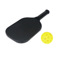 Raquette de pickleball professionnelle personnalisable avec logo, en fibre de carbone brute, légère, durable, équipement sportif OEM, noyau de 18 mm