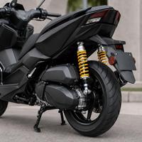 Amortisseurs arrière dorés 330 mm, paire, avec fixation œillet 12 mm et suspension à ressort 8 mm pour moto, VTT, moto tout-terrain, scooter, quad, kart
