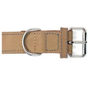 ปลอกคอสุนัขหนังควายหนาสองชั้นแข็งแรงเย็บเต็มรูปแบบปลอกคอสัตว์เลี้ยงสุนัขหนังและอุปกรณ์เสริมในราคาต่ํา - Product Image 4