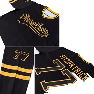 ชุดฮ็อกกี้น้ำแข็งผ้าโพลีเอสเตอร์ระบายอากาศป้องกันแบคทีเรียชุดฮ็อกกี้น้ำแข็ง100% ตามสั่ง - Product Image 5