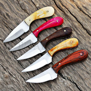 Assortment of Outdoor Camping Hunting Fishing Skinner <b>Knives</b> Stainless Steel Wood and Bone Handle Survival Fixed Blade <b>Knife</b> - Product Image 4