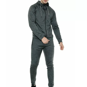 Chándal con capucha ajustado y respetuoso con el medio ambiente para hombre, conjunto de chándal con capucha y cremallera para invierno - Product Image 4