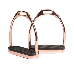 Estribos para montar a caballo, banda ancha ajustable de acero inoxidable 304, ligero, ecuestre, reutilizable, garantía de por vida - Product Image 1