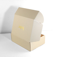 Boîte d'Expédition Postale en Carton Ondulé à Rabat Rentrant, Auto-Adhésive, avec Impression de Logo Personnalisé pour Emballage