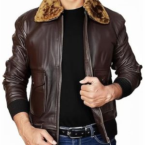 Low MOQ Unique quality Custom <b>Sheepskin</b> Bomber <b>Jacket</b> High Quality Leather <b>Jacket</b> - Product Image 4