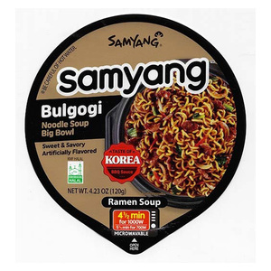 Sopa de fideos Samyang Bulgogi Tazón grande Compre sopa de fideos Samyang Bulgogi 4,23 oz - Product Image 5