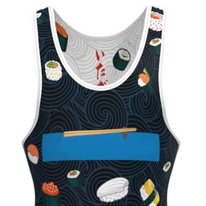 ชุดสูทพายเรือพิมพ์ซับลิเมชันของผู้หญิงผ้าสแปนเด็กซ์โพลีเอสเตอร์100% งานตามสั่ง - Product Image 6