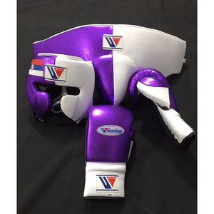 Set de Sparring de Boxeo Winning a Precio de Mayoreo con Guantes de Boxeo, Protector de Cabeza y Protector Inguinal de Cuero Genuino de Alta Calidad con Cierre de Gancho y Bucle Personalizado - Product Image 2