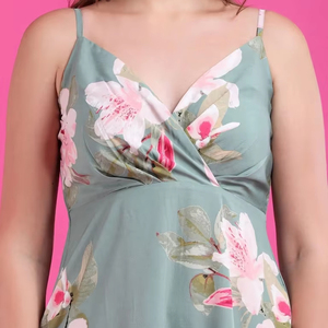 Nueva moda vestido bohemio indio para mujer bloque de mano impreso algodón Floral verano desgaste elegante ODM suministro para fiestas - Product Image 1