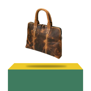 Handcrafted Genuine Leather Portfolios and Laptop Carry <b>Bags</b> - Product Image 2