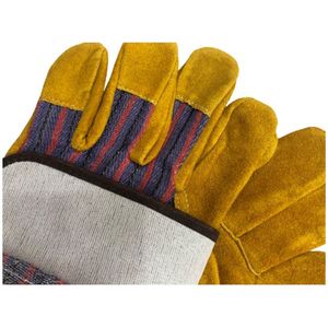 100% High Quality <b>Cow</b> Split Leather Rigger Gloves Hand Protective Sports Gloves for Working and Sports - Product Image 5
