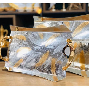 Vaisselle de haute qualité Plateau de service alimentaire avec poignée Design attrayant Hôtel Restaurant Fournisseurs au prix le plus bas - Product Image 4