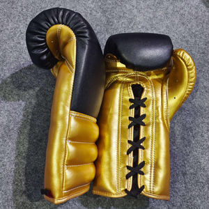 2025 OEM guantes de boxeo profesionales personalizados de alta calidad coloridos entrenamiento deportivo punzonado guantes de boxeo de lucha - Product Image 5