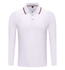T-shirt à manches longues pour homme en coton polyester de haute qualité, logo personnalisé, motif uni, coupe ample, style vintage, polaire respirant, séchage rapide - Product Image 4