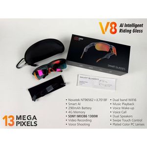 Gafas de Ciclismo Inteligentes Kairui V8 con Grabación de Video de 13MP, WiFi6, Control por Voz, Reproductor de Música, para Deportes al Aire Libre - Product Image 3