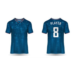 Camiseta de fútbol Camiseta de equipo de fútbol Camiseta de fútbol ajustada Camiseta de fútbol Transpirable Logotipo y diseño personalizados de alta calidad OEM - Product Image 4