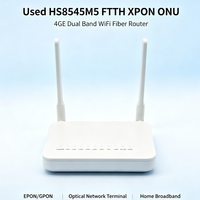 Router Fiber XPON ONU FTTH HS8545M5 Bekas, 4 Port Ethernet, Gateway Nirkabel Dual Band, Perangkat Akses Broadband EPON GPON