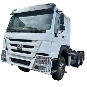 Sinotruk Howo Engine Steyr Curb Parts Tractor Truck Used 6*4 371HP EuroII 10 wheels Vehicle Howo Transmission