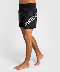 Pantalones Deportivos de Cintura Alta Elásticos de Secado Rápido 100% Poliéster con Logotipo Frontal, Shorts de Muay Thai para Entrenamiento de Boxeo y Artes Marciales - Product Image 2