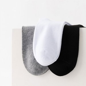 5/10/20 Pairs Neutral Solid Color Round Neck <b>Socks</b> Spring Summer Sweat Absorbing Breathable <b>Soft</b> Comfortable Couple Sports <b>Socks</b> - Product Image 1