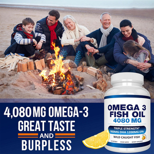 Aceite de Pescado <span class=keywords><strong>Omega</strong></span> <span class=keywords><strong>3</strong></span> OEM para la Salud del Corazón, Cerebro y Ojos, Cápsulas de Gel Suave de Marca Privada OEM, <span class=keywords><strong>Alta</strong></span> Concentración de EPA y DHA, Probado por Terceros - Product Image 3