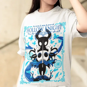 เสื้อยืดโอเวอร์ไซส์ลายวิดีโอเกม Hollow Knight พิมพ์ลายด้วยเทคนิคซิลค์สกรีนแบบอัดแน่น 200 กรัม และพิมพ์ลายสกรีน - Product Image 5