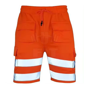 Shorts de travail mi-taille pour homme, style personnalisé 2024, légers, motif uni, 100 % polyester, écologiques, teinture unie - Product Image 1