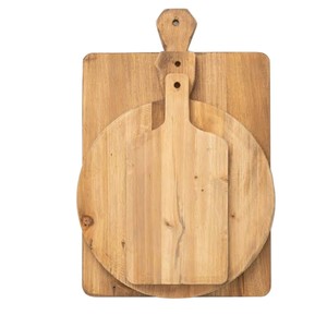 เขียงหั่นผักผลไม้สลัดพร้อมวอลนัทบอร์ดเสิร์ฟสลัดเสร็จ - Product Image 6